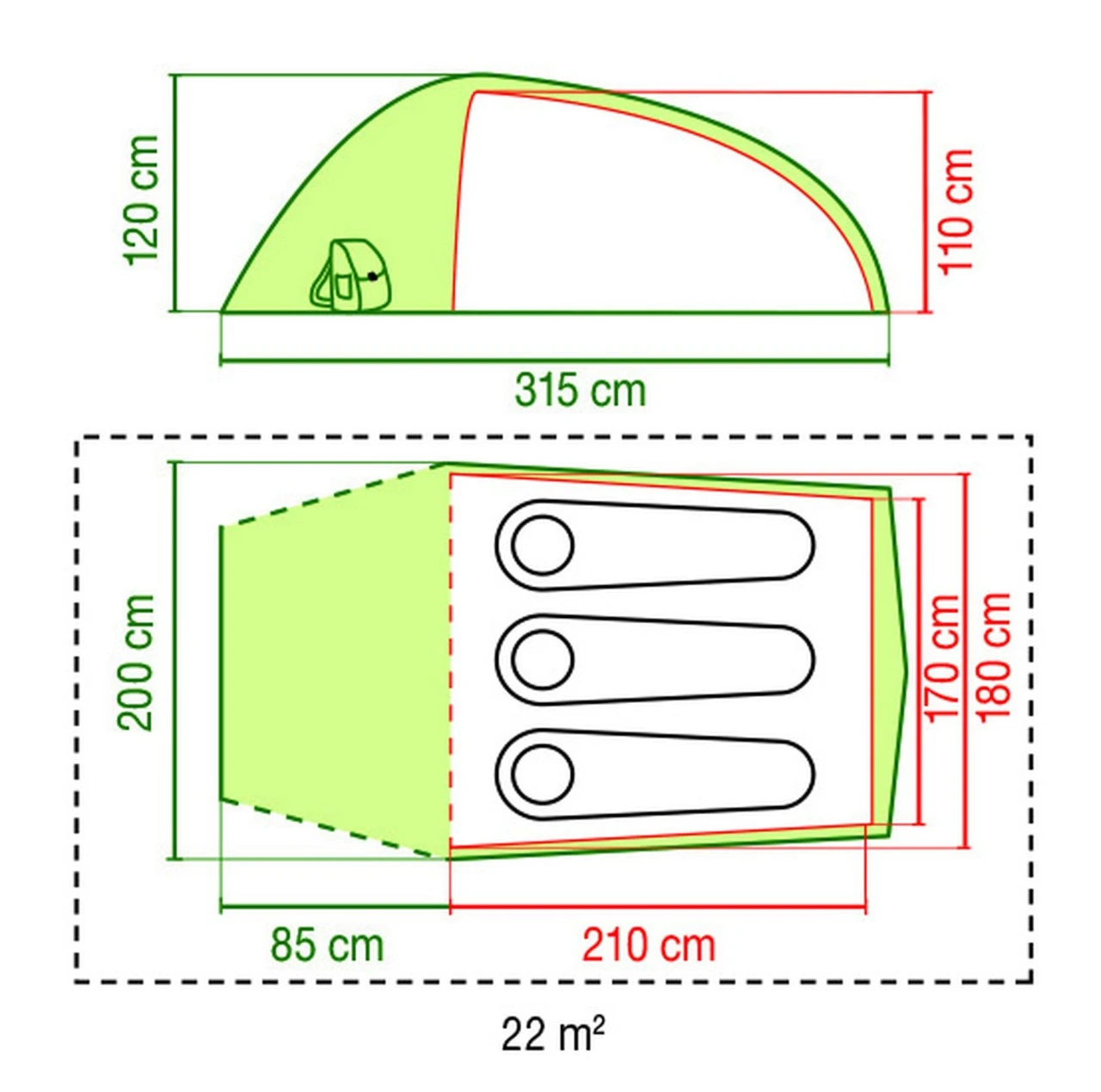Coleman Tatra 3 Adventure-Zelt Tatra 3 Adventure-Zelt 5 Coleman Tatra 3 Adventure-Zelt Tatra 3 Adventure-Zelt – Bild 3