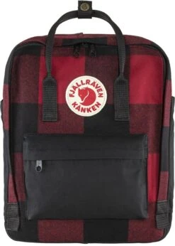 FJÄLLRÄVEN Rucksack Kånken Re-Wool 16l, Red-Black, Unisex Rucksack Kånken Re-Wool