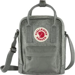 FJÄLLRÄVEN Schultertasche Kånken Re-Wool Sling 2,5l, Granite Grey, Unisex Schultertasche Kånken Re-Wool Sling
